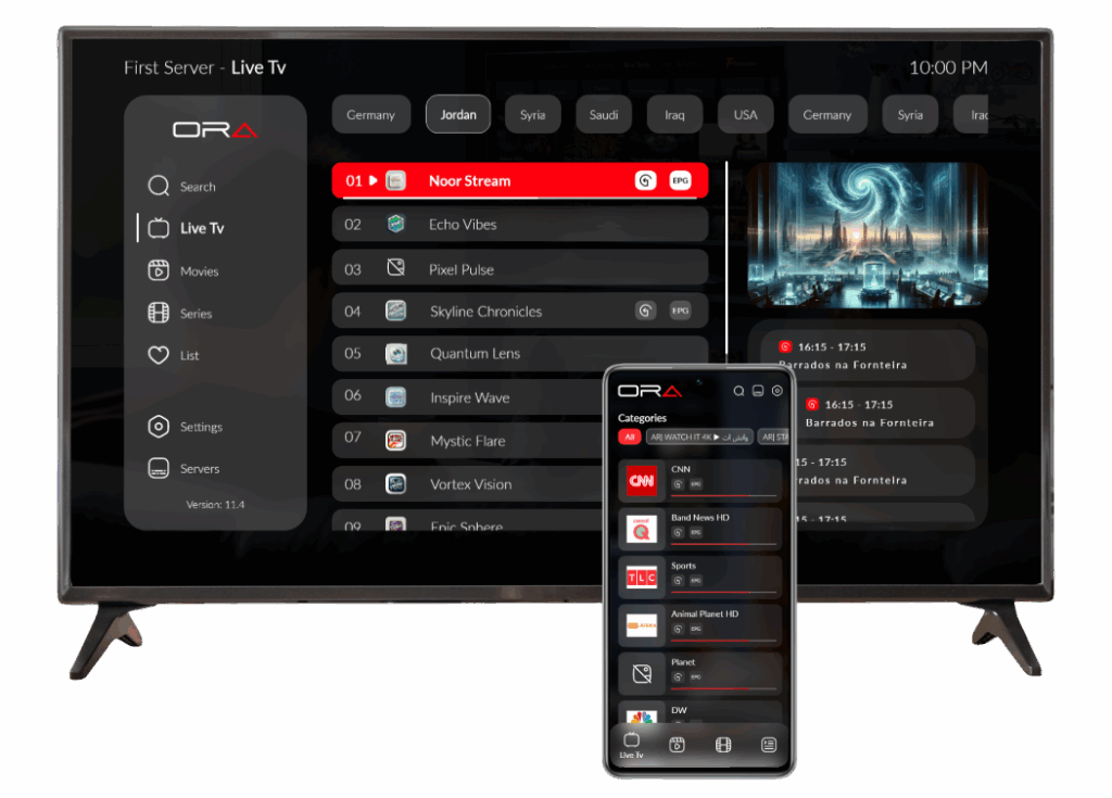 افضل سيرفر اكستريم iptv فى الكويت تفعيل اشتراك تطبيق Ora player 2026 مدي الحياة